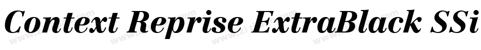 Context Reprise ExtraBlack SSi Extra Black字体转换